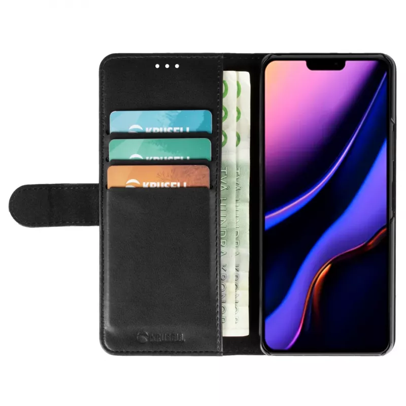 Πορτοφόλι τηλεφώνου Krusell για Apple iPhone 12 Pro Max – μαύρο, θήκη folio με θήκη καρτών