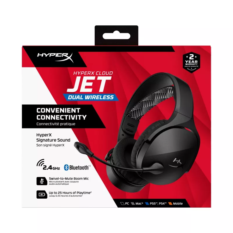 HyperX Cloud Jet - Ασύρματο gaming headset (μαύρο)