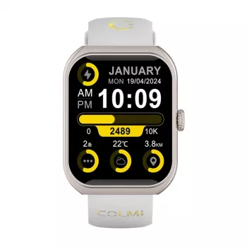 Smartwatch Colmi P86 χρυσό με Bluetooth και μετρητή καρδιακών παλμών