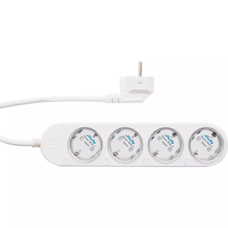 Smart 12A Shelly Πολύπριζο 4 Gen4 Zigbee/Matter