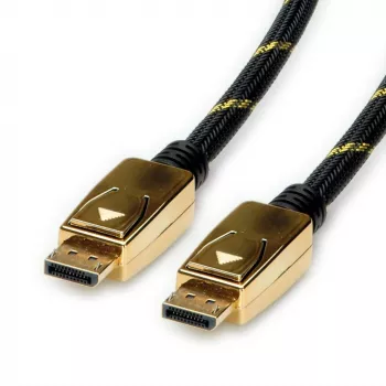 Καλώδιο DisplayPort ROLINE 11.04.5922 3 m μαύρο χρυσό