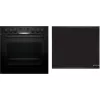 Bosch HEG578BB4 + NVQ645CB6E Σετ συσκευών μαγειρέματος Επαγωγική εστία με ζώνες Ηλεκτρικό