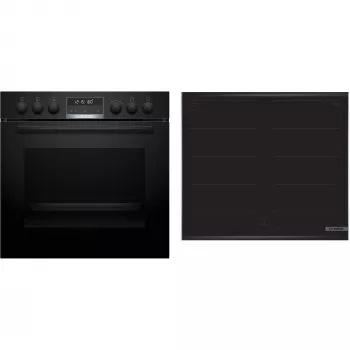 Bosch HEG578BB4 + NVQ645CB6E Σετ συσκευών μαγειρέματος Επαγωγική εστία με ζώνες Ηλεκτρικό