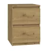 Κομοδίνο Top e shop M2 ARTISAN, 2 συρτάρια, ξύλο δρυς, 300×300×400 mm