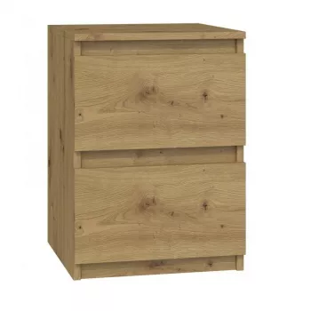 Κομοδίνο Top e shop M2 ARTISAN, 2 συρτάρια, ξύλο δρυς, 300×300×400 mm