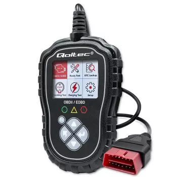 Διαγνωστικός ελεγκτής OBDII QOLTEC ProLine 50685 — Σαρωτής OBD-II οχημάτων για συστήματα 8V/25V