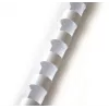 Χτένια βιβλιοδεσίας Forpus 8 mm, (100 τεμ.), λευκό
