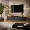 Τηλεοπτικό έπιπλο Cama LUCCA 4D 200x40x59 μαύρο