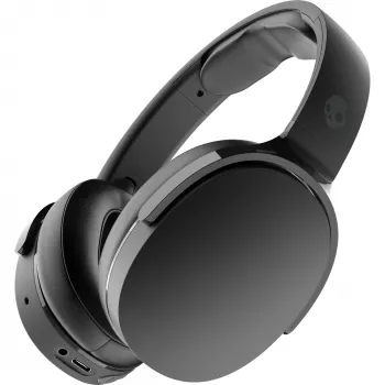Ακουστικά over-ear Skullcandy Hesh Evo — ενσύρματα & Bluetooth 5.0, μπαταρία 36 h, USB-C, 3,5 mm, αναδιπλούμενα, ακύρωση θορύβου, μαύρα