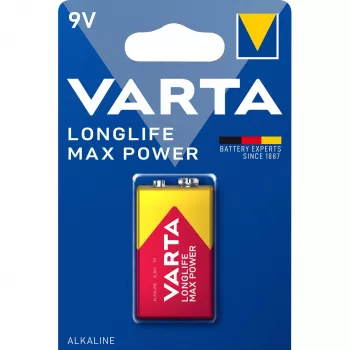Μπαταρία Μίας Χρήσης Varta 9V Αλκαλική