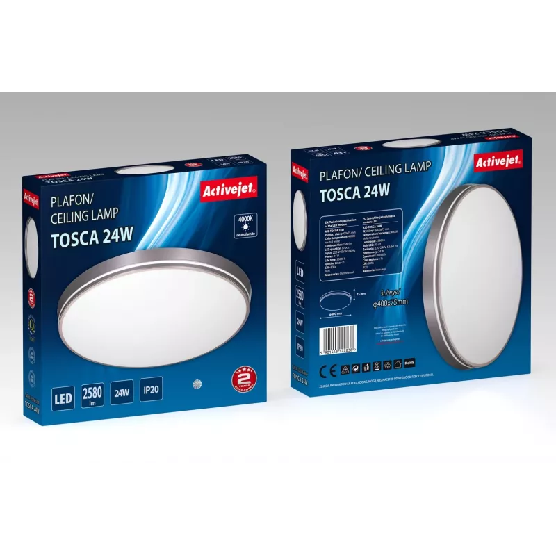 Activejet AJE-TOSCA LED φωτιστικό οροφής 24W