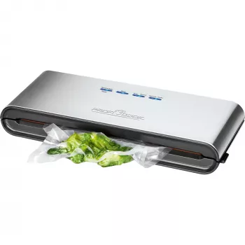 ProfiCook PC-VK 1080 - συσκευή συσκευασίας υπό κενό (για πλαστικές σακούλες) - 120 W - ανοξείδωτο ατσάλι/μαύρο (501080)