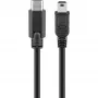 Καλώδιο USB Goobay 67989 0,5 m Mini-USB B σε USB-C μαύρο