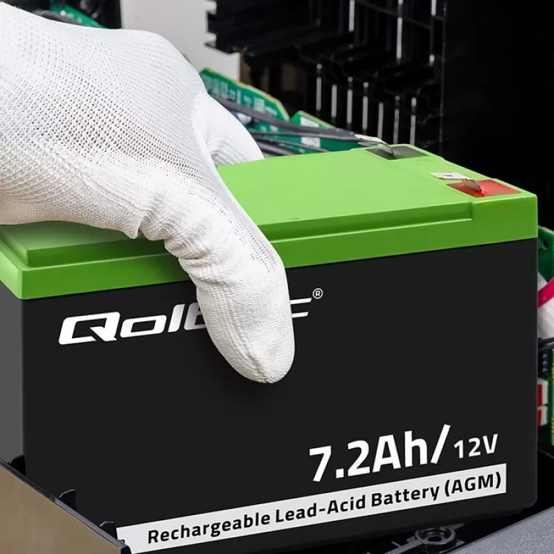 Qoltec 53062 Μπαταρία AGM | 12V | 7,2 Ah | max 108A