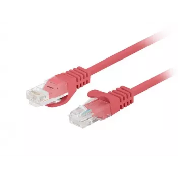 Lanberg PCU6-20CC-0025-R Cat.6 UTP Patchkabel, 0,25 m, κόκκινο, συσκευασία 10 τεμ.