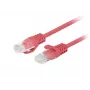 Lanberg PCU6-20CC-0025-R Cat.6 UTP Patchkabel, 0,25 m, κόκκινο, συσκευασία 10 τεμ.