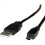 ROLINE καλώδιο USB 2.0, Type-A - 5-Pin Mini 1,8m (11.02.8719)