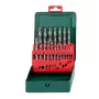 Σετ τρυπανιών HSS Metabo 627153000 — 19 τεμ., DIN 338, κυλινδρικό στέλεχος