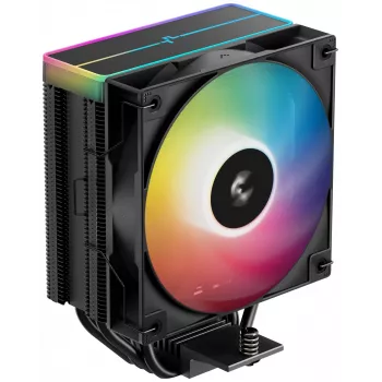 Ανεμιστήρας DeepCool AG400 BK ARGB V2 120 mm μαύρο — ανεμιστήρας ψύκτρας CPU 120 mm με υδραυλικό ρουλεμάν, υποστήριξη πολλαπλών socket