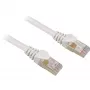 Καλώδιο patch RJ45 βύσμα αρσενικό > RJ45 βύσμα αρσενικό CAT.6 S/FTP (λευκό, 1,5 μέτρα)