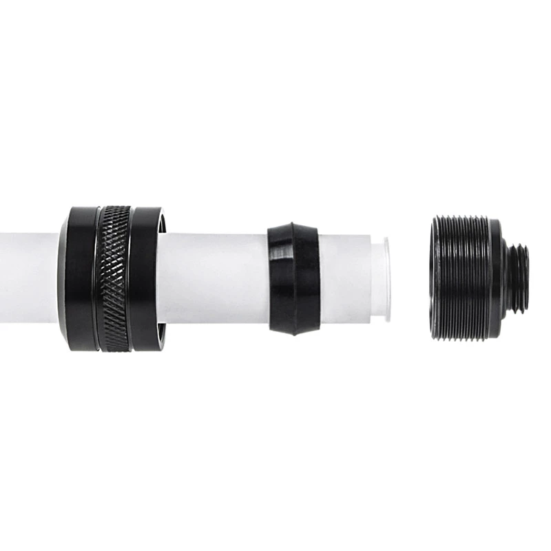 Alphacool 17471 Eiszapfen PRO ρακόρ HardTube 13 mm G1/4, ορείχαλκος, διάμετρος 22 mm, ύψος 20 mm, Deep Black