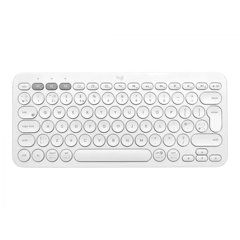 Logitech Multi-Device K380 - Πληκτρολόγιο - Ασύρματο - Bluetooth 3.0 - Γερμανικό - Off-White
