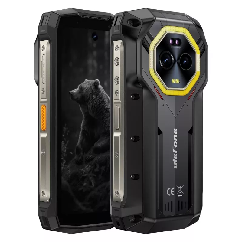 Ulefone Armor Mini 20 smartphone, 4,7 ιντσών, Helio G99, 8GB RAM, 256GB, 6200 mAh, Android 14, μαύρο
