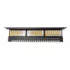 Digitus Professional DN-91624U patch panel 19 ιντσών, 24x RJ45, Cat 6, χωρίς θωράκιση, LSA, 1U, μαύρο
