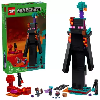 Konstruktionsspielzeug LEGO Minecraft Set 21279 Der Enderman-Turm, 867 τεμ., 2 μινιατούρες, 450 mm Höhe