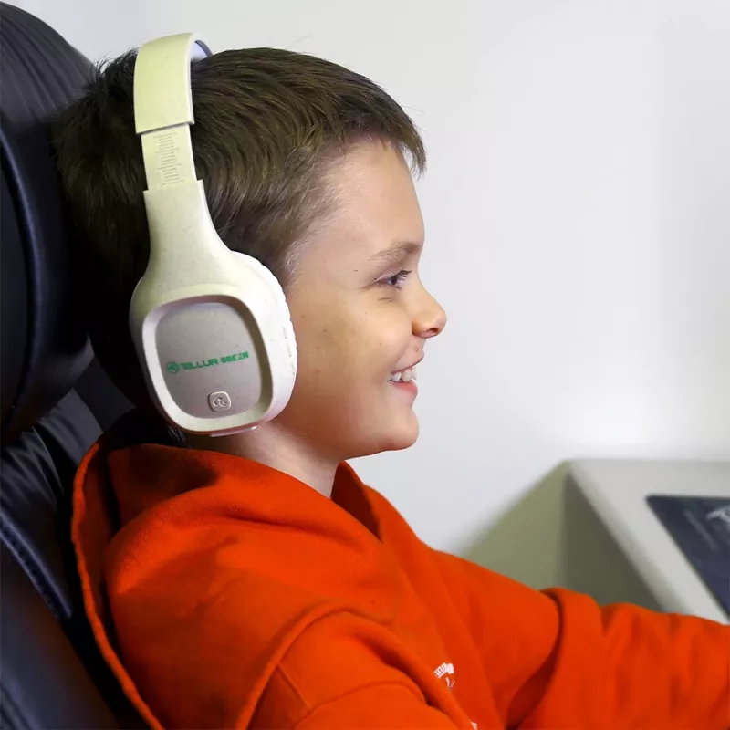 Ακουστικά Tellur πράσινα Bluetooth over-ear ακουστικά Pulse Foldable Cream TLL511441