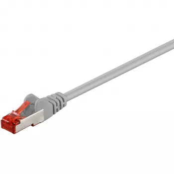 Wentronic Goobay Καλώδιο δικτύου CAT 6, S/FTP (PiMF), Γκρι, 10 m - LSZH χωρίς αλογόνα, Χαλκός (50891)