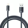 Baseus Crystal Shine καλώδιο USB σε Lightning, 2,4A, 2m (μαύρο)