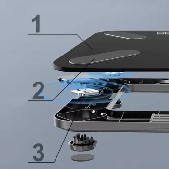 Έξυπνη ζυγαριά μπάνιου Extralink Home, Bluetooth