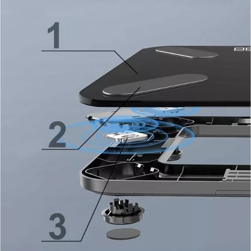 Έξυπνη ζυγαριά μπάνιου Extralink Home, Bluetooth