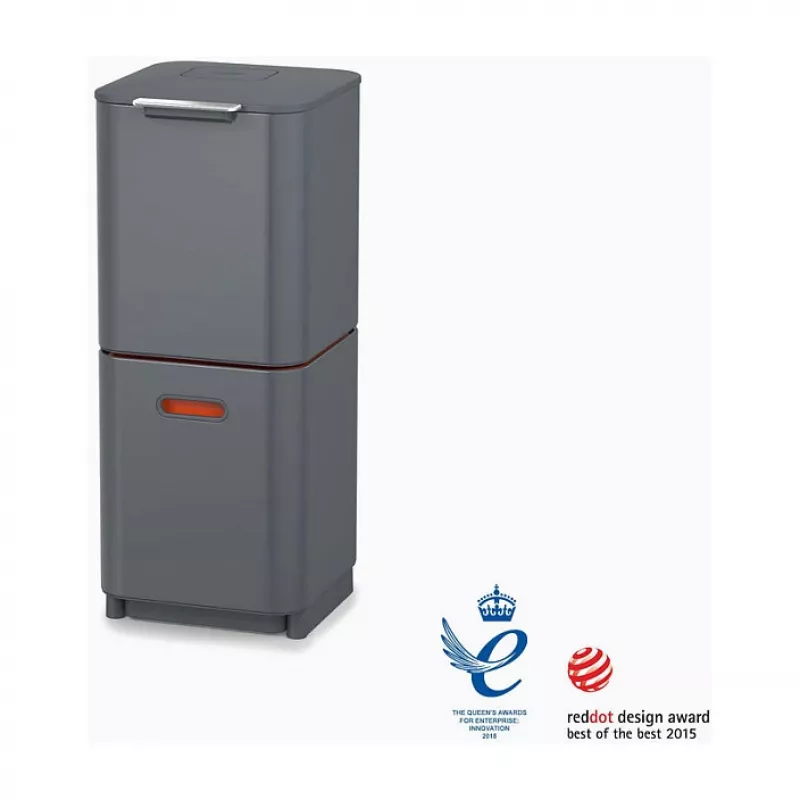 Joseph Joseph Κάδος απορριμμάτων Totem 40 L γραφίτης