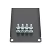 Τυφλό πάνελ rack Extralink Front Blank Panel 2U 19 inch μαύρο, χαλύβδινο κουτί