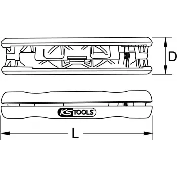 Απογυμνωτής ομοαξονικού καλωδίου ks tools 115.1002 για ομοαξονικό καλώδιο Ø 4,8–7,5 mm