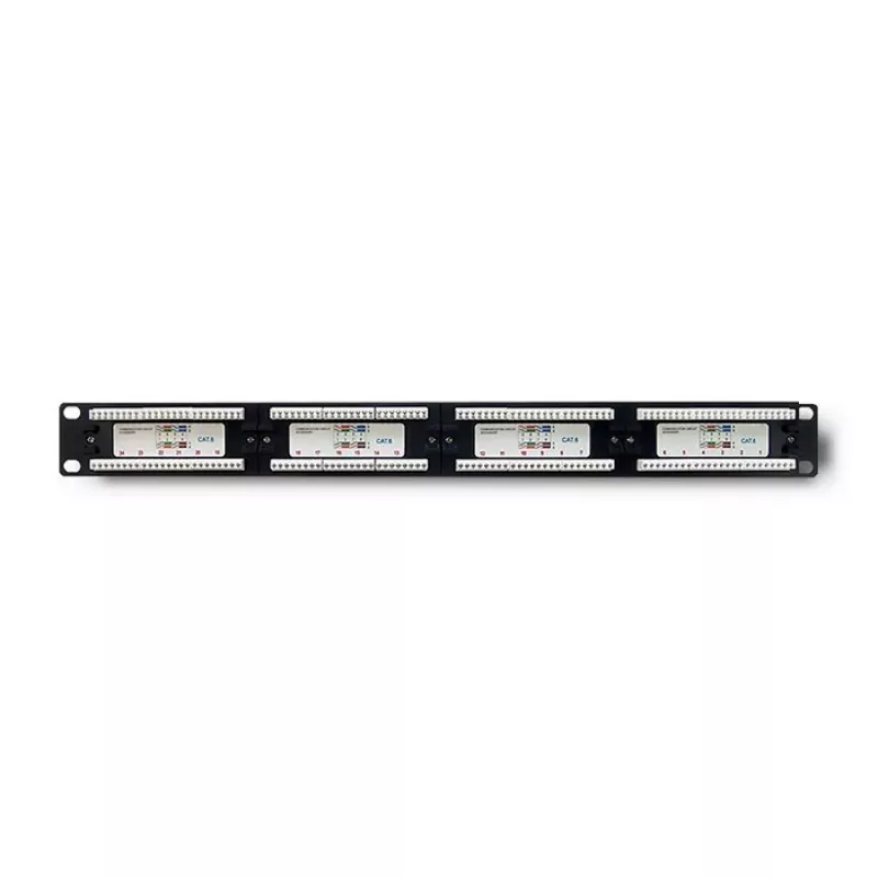 Patchpanel RACK 24 θυρών, Cat.6 UTP