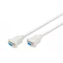 Καλώδιο σύνδεσης null modem Assmann. D-Sub9 B/B. 3,0 m. Snap καπάκια. μπεζ (AK-610100-030-E)
