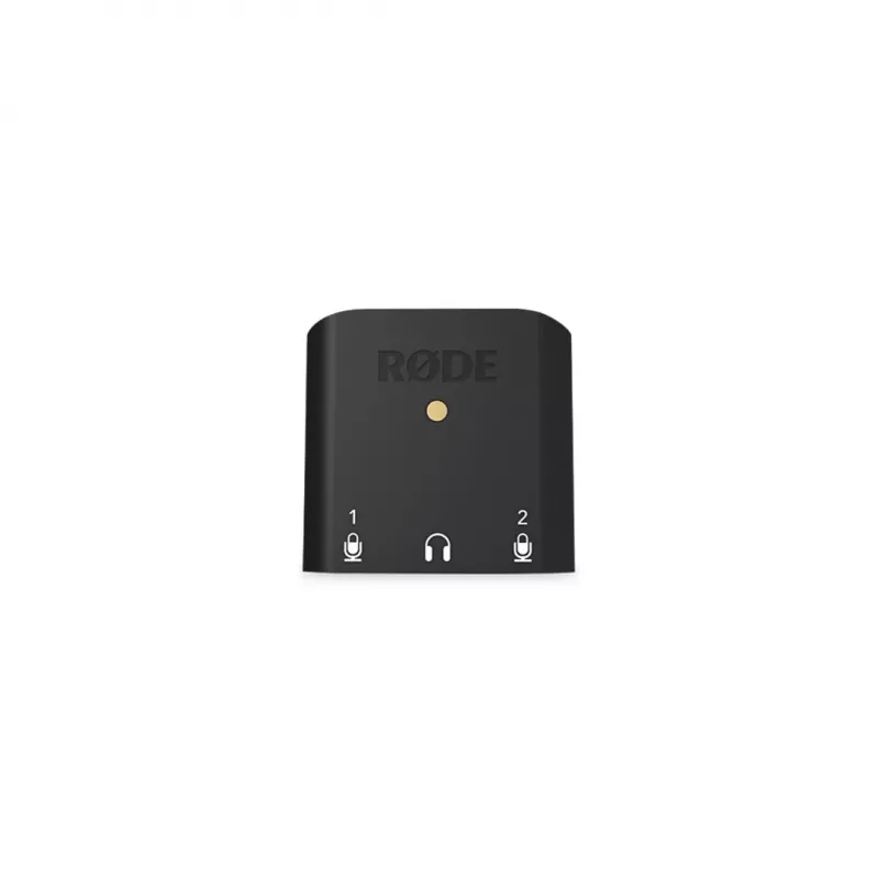 RØDE AI-Micro κινητή διεπαφή ήχου, 2x είσοδοι TRS/TRRS 3,5 mm, έξοδος ακουστικών 3,5 mm, USB-C, μαύρη