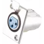 Υποδοχή XLR ShiverPeaks BS55021 σύνδεσμος ήχου τοποθέτησης με φλάντζα
