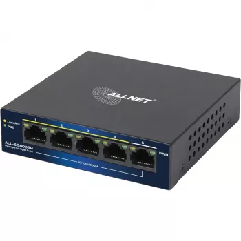 Switch PoE ALLNET ALL-SG8005P 5-Port Gigabit (5x RJ45, PoE)