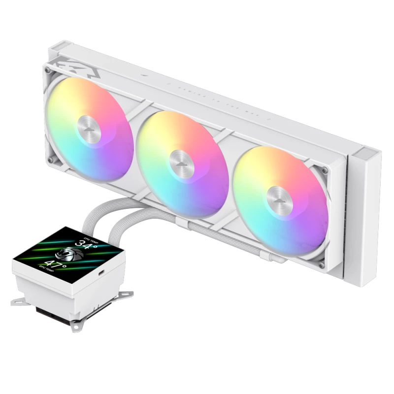 Gamemax υδρόψυξη CPU | GLACIER 360 LCD WH | Intel, AMD