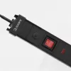 Πολύπριζο Hawk HWPS502BK 1,5 m καλώδιο, 5 πρίζες, προστασία από υπέρταση