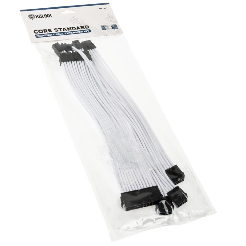 Kolink Core Standard Braided Kit επέκτασης καλωδίων - Brilliant White