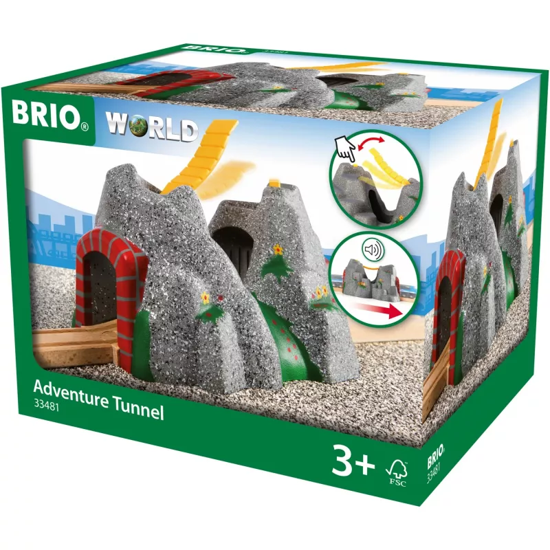 World magic tunnel, σιδηρόδρομος γκρι/κόκκινο