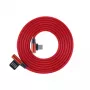 Sbox USB->Type-C 90 m/m 1,5m Type-C-90R φραουλί κόκκινο