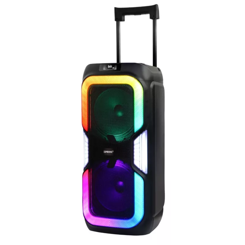 Power Audio Party Box ηχείο BT Karaoke 2 μικρόφωνα τηλεχειριστήριο PRIME3 APS91