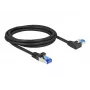 Καλώδιο Δικτύου DeLOCK RJ45 Cat.6A S/FTP 2m Μαύρο