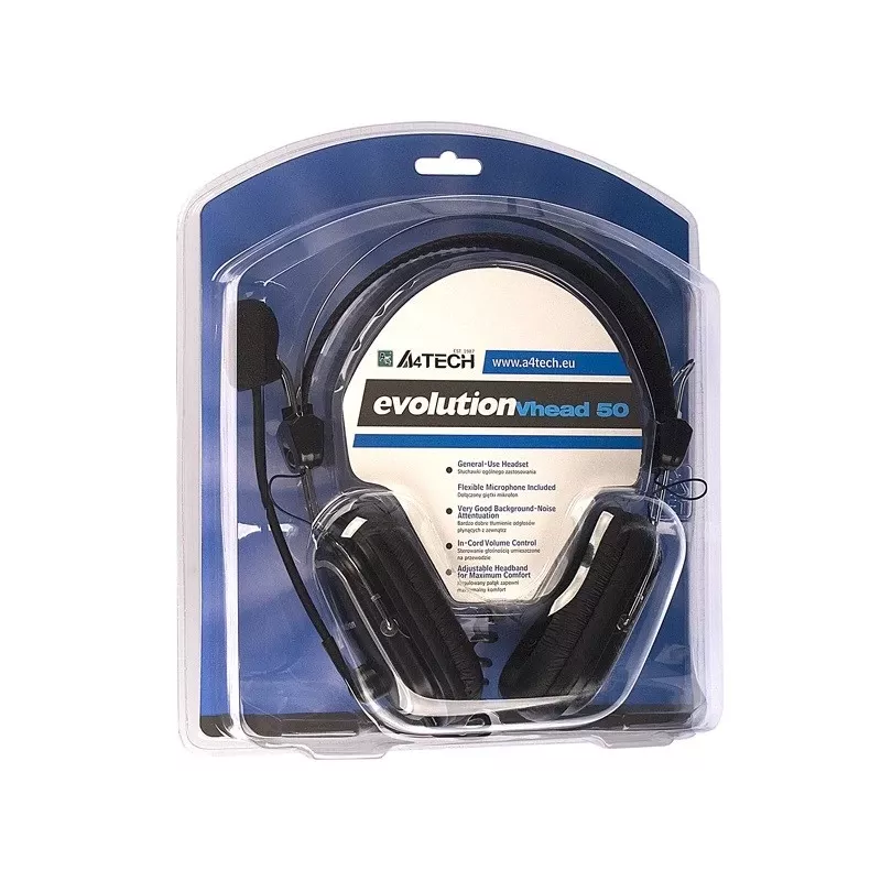 A4Tech EVO Vhead 50 Headset Κεφαλόδεσμος μαύρο